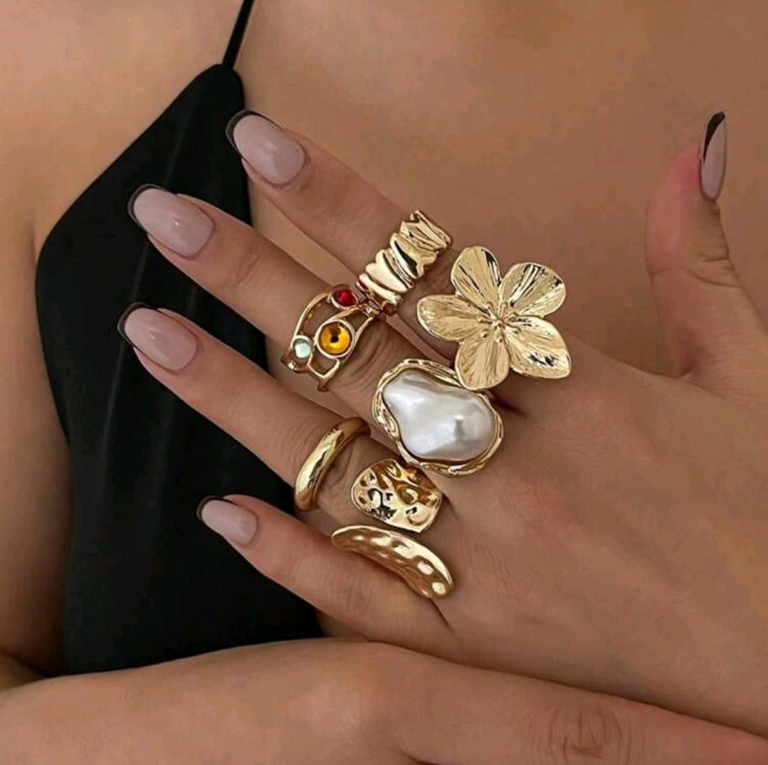 6pcs Ring set