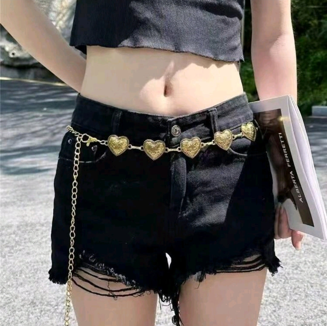 Heart waist chain