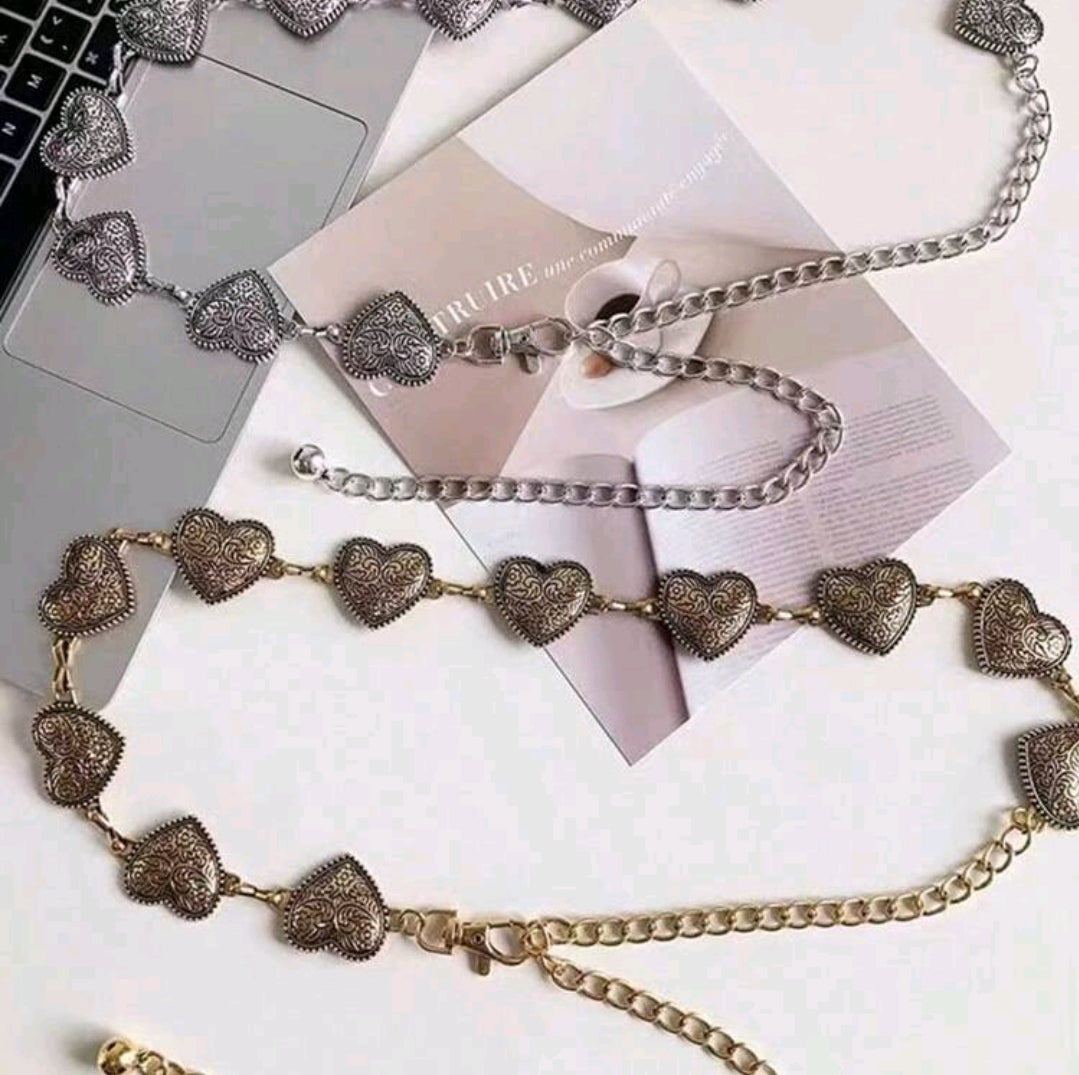 Heart waist chain
