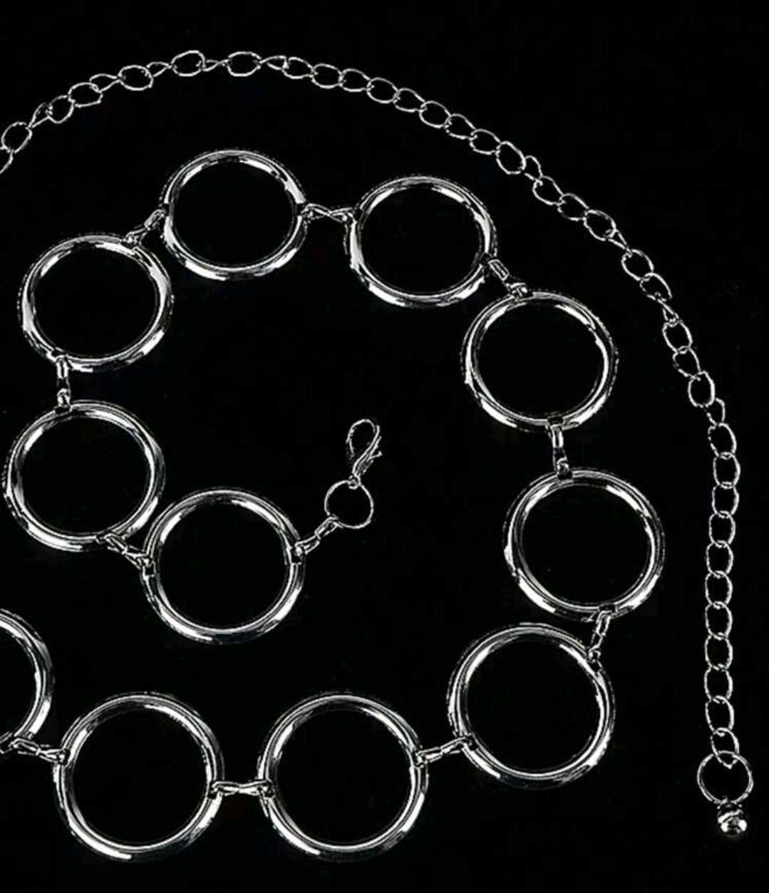 Circle hollow waist chain