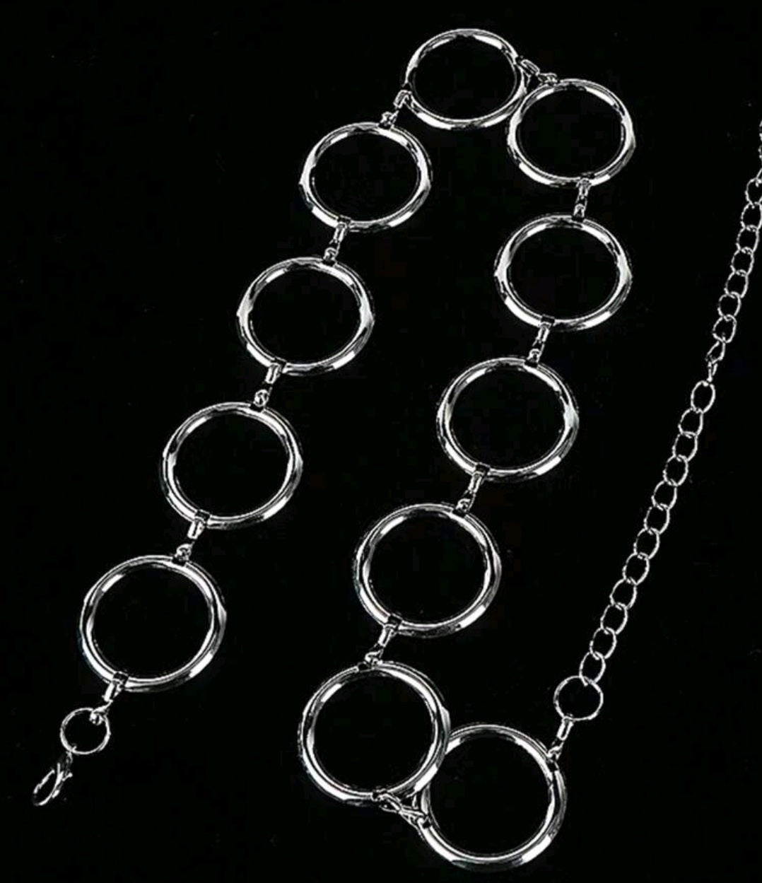 Circle hollow waist chain
