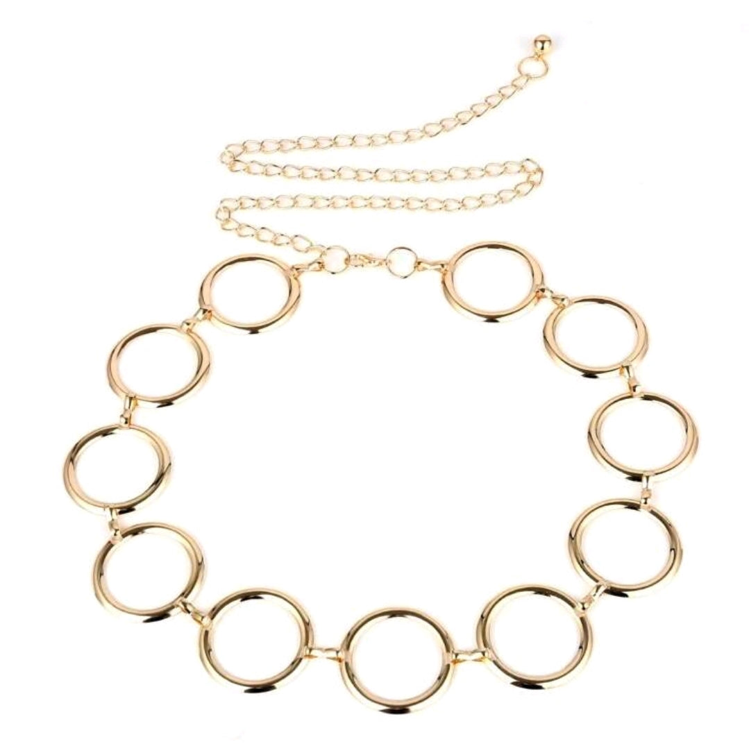 Circle hollow waist chain