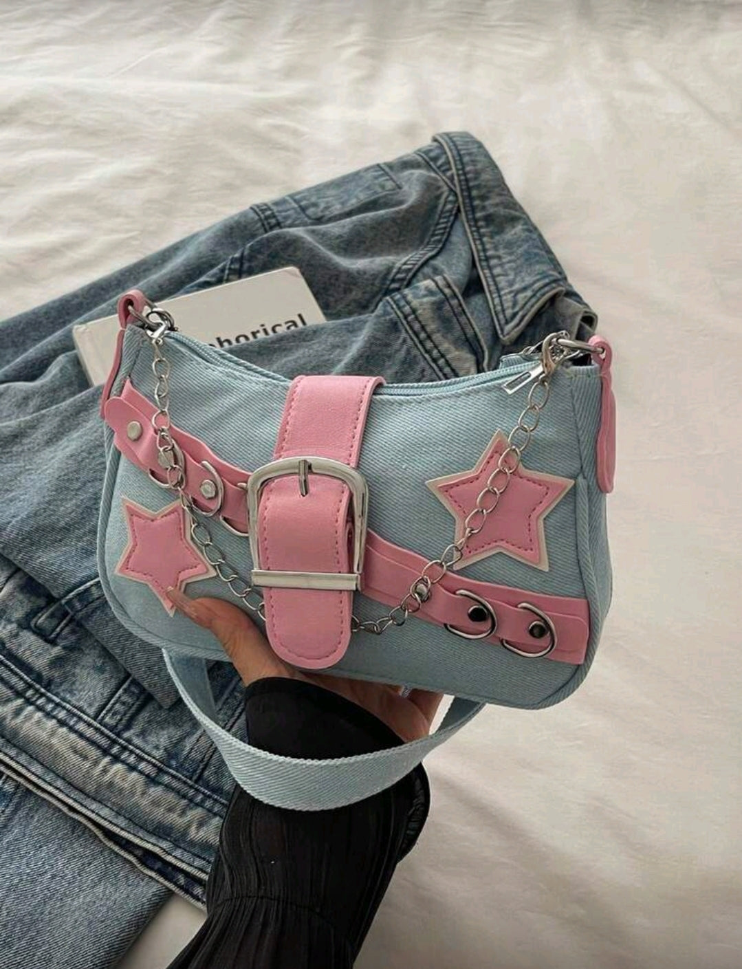 Light denim Y2K bag