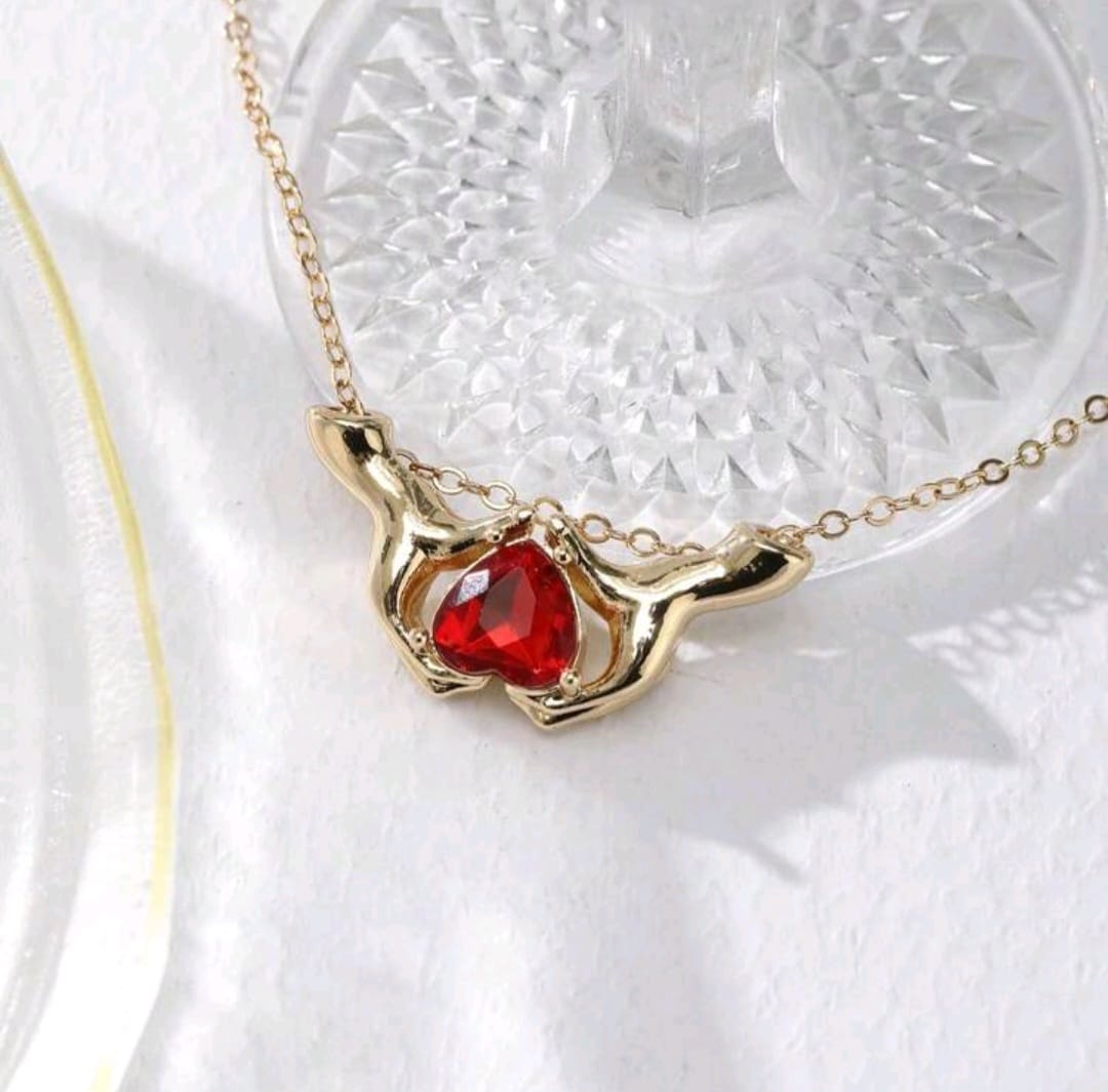 2 Hands Heart Necklace