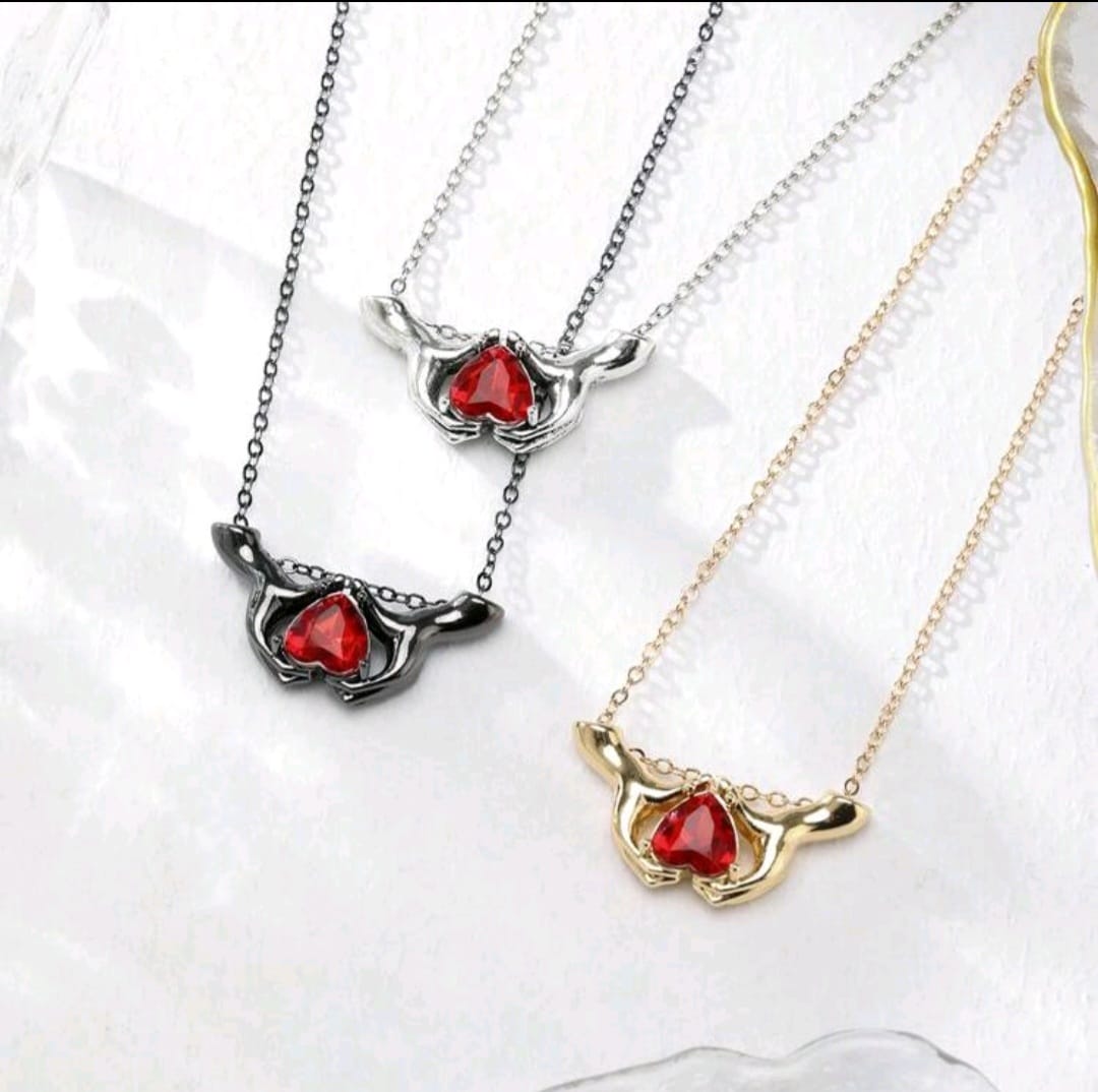 2 Hands Heart Necklace