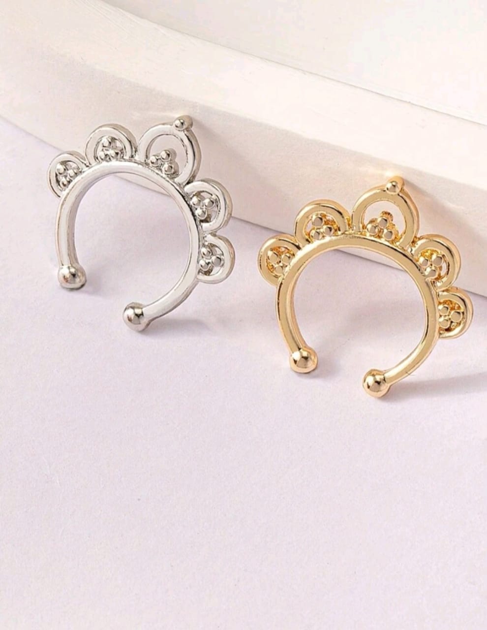 Fake Golden Septum Nose ring
