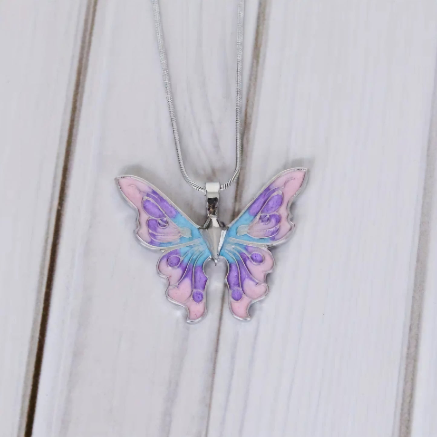 Butterfly pendant necklace