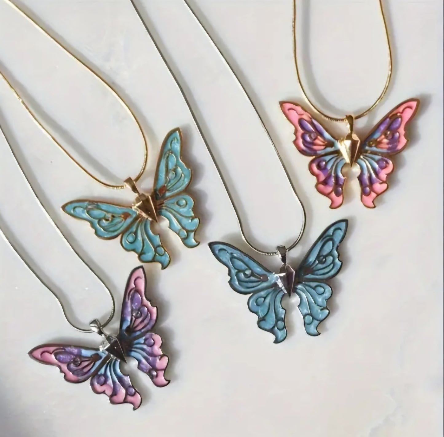 Butterfly pendant necklace