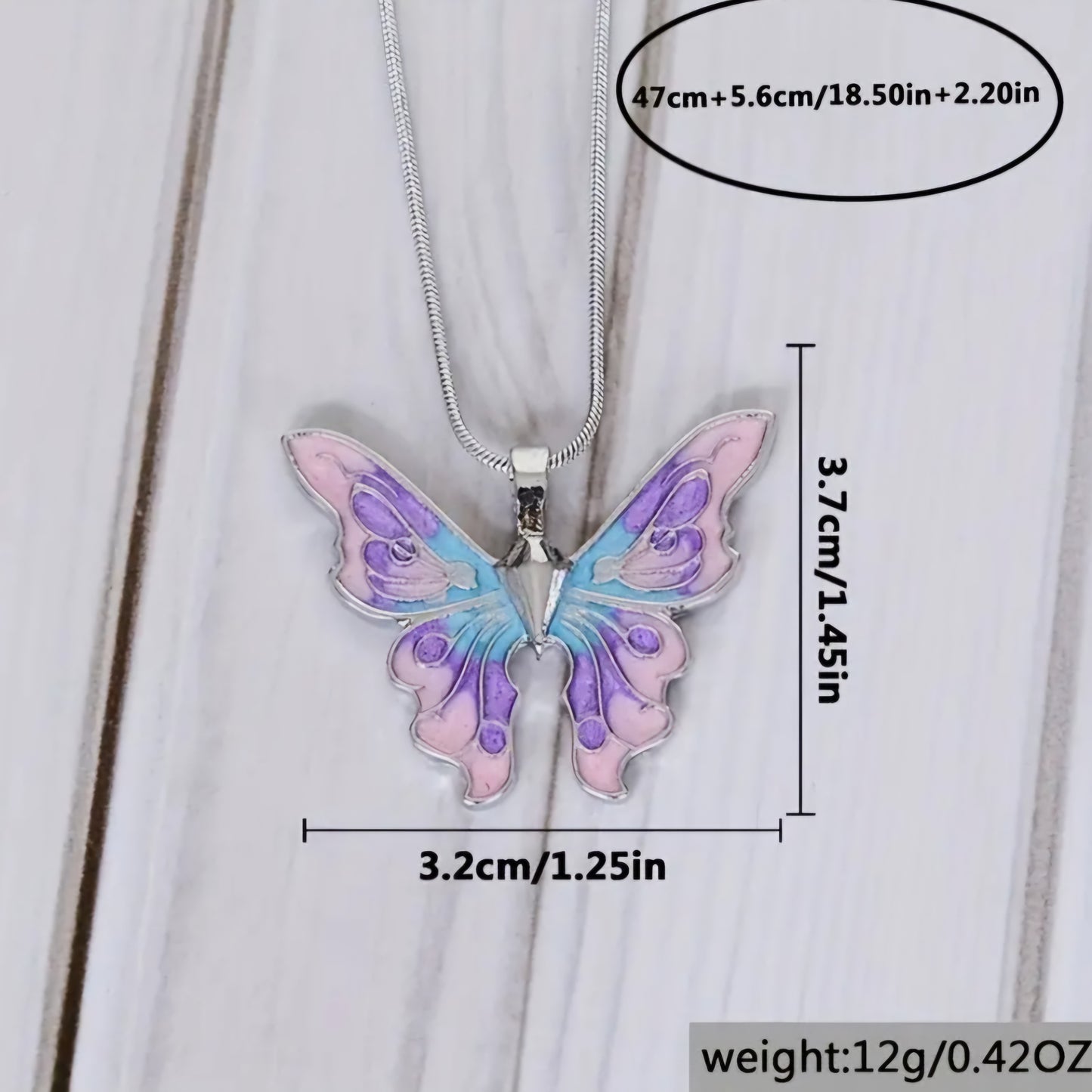 Butterfly pendant necklace