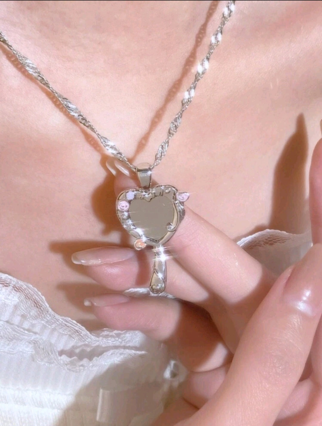 Mirror necklace