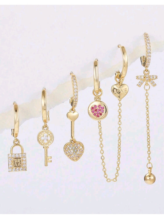 6pcs Earrings set