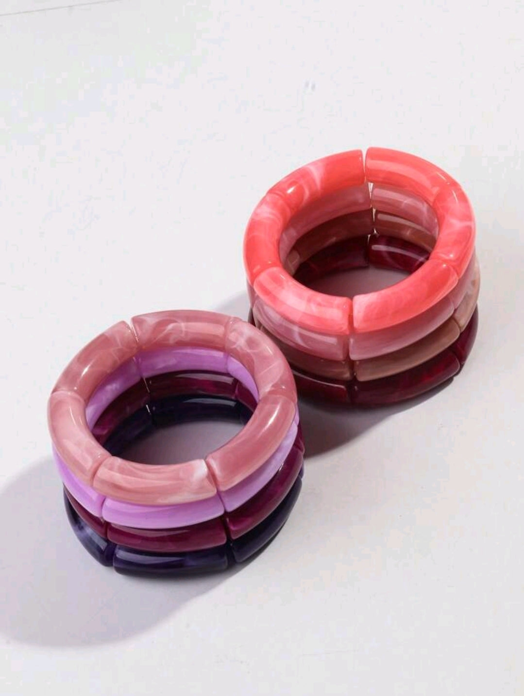 Pink bangle set of 4