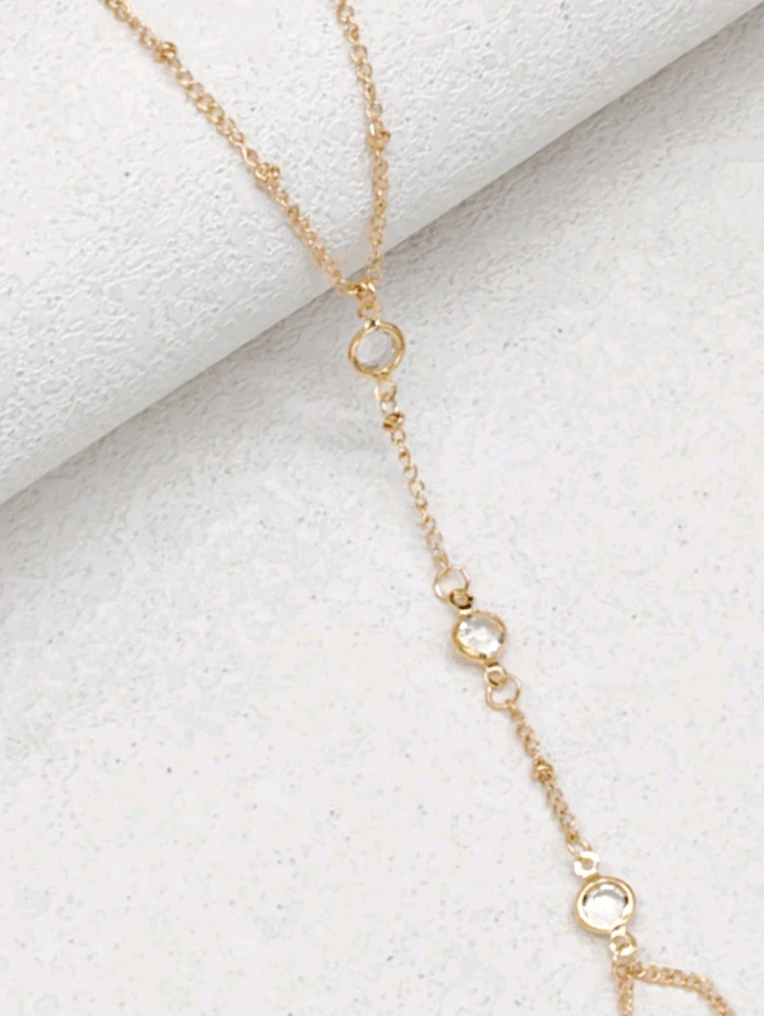 Crystal hand chain