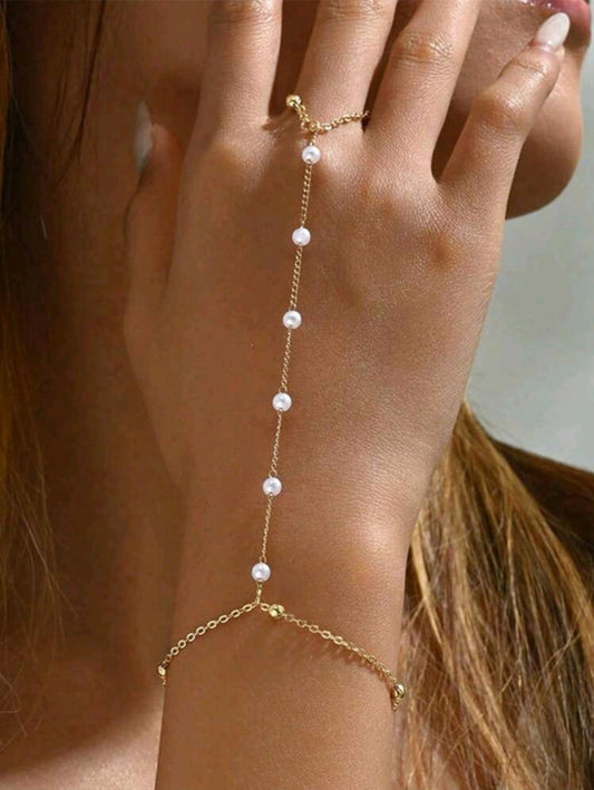 Pearl hand chain