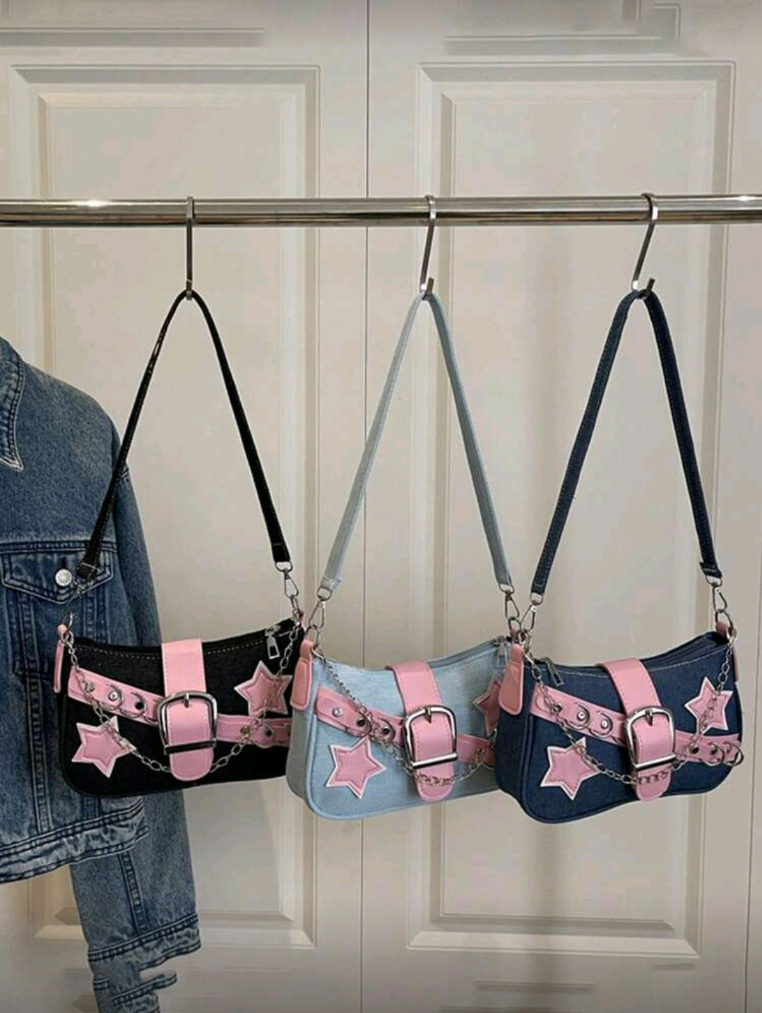 Light denim Y2K bag