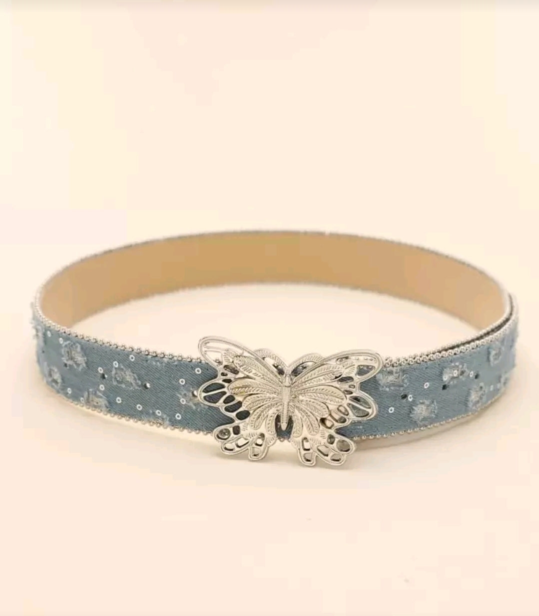 Denim Butterfly belt