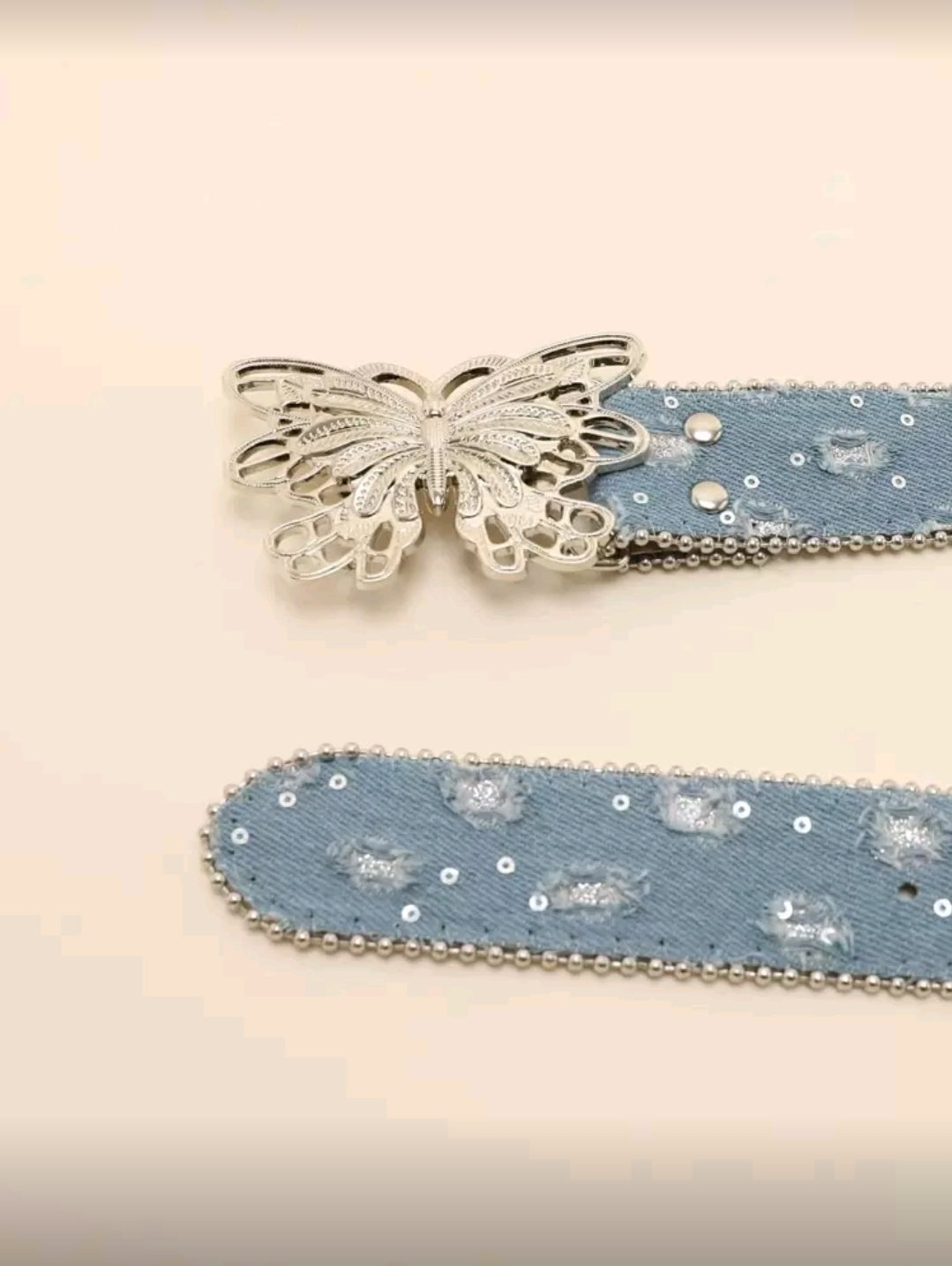 Denim Butterfly belt