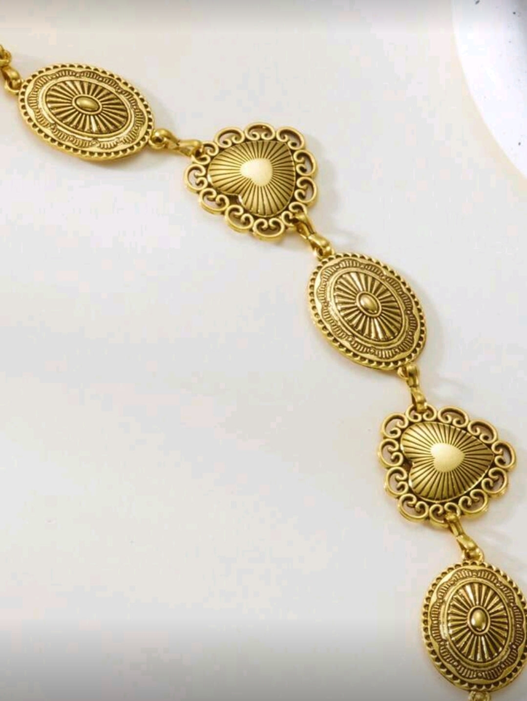 Heart golden waist chain