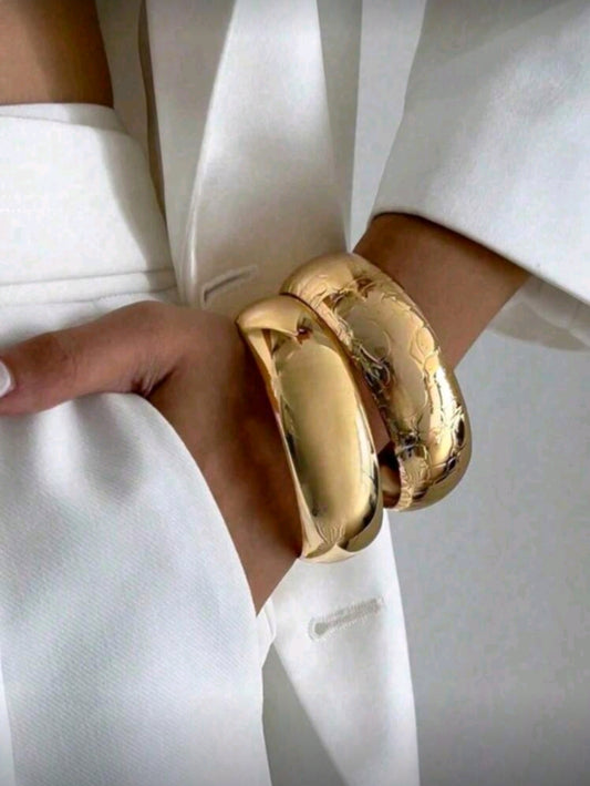 Golden bangles set of 2