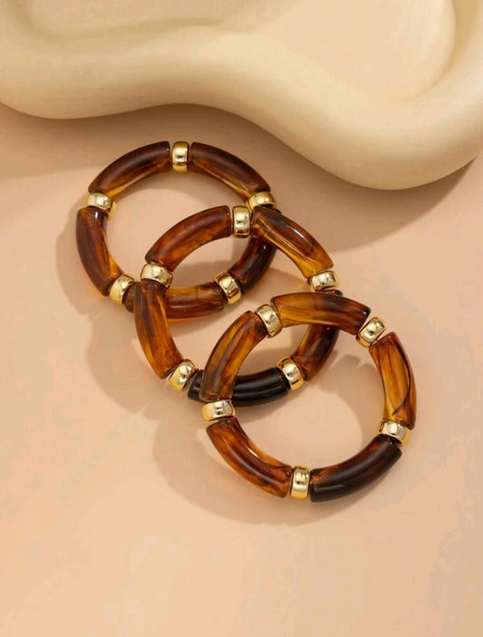 Brown Acrylic Bangles