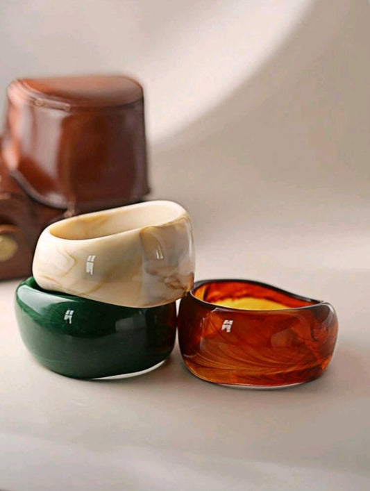 Acrylic Chunky Bangles