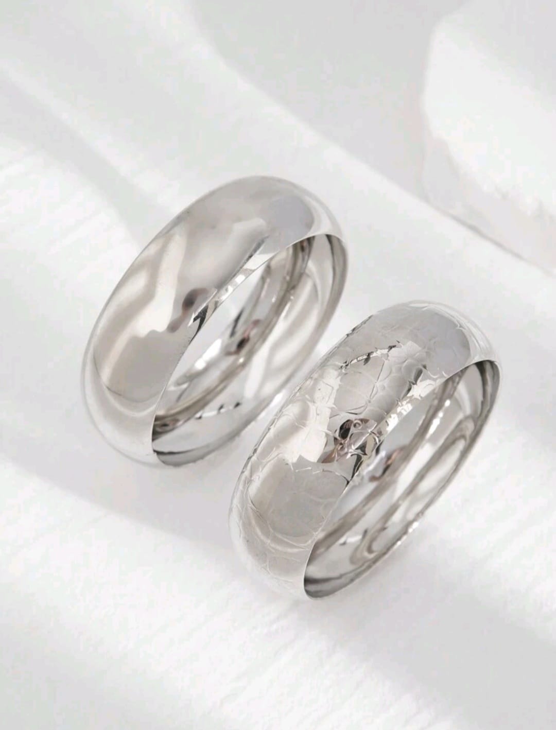 Silver Chunky Bangles