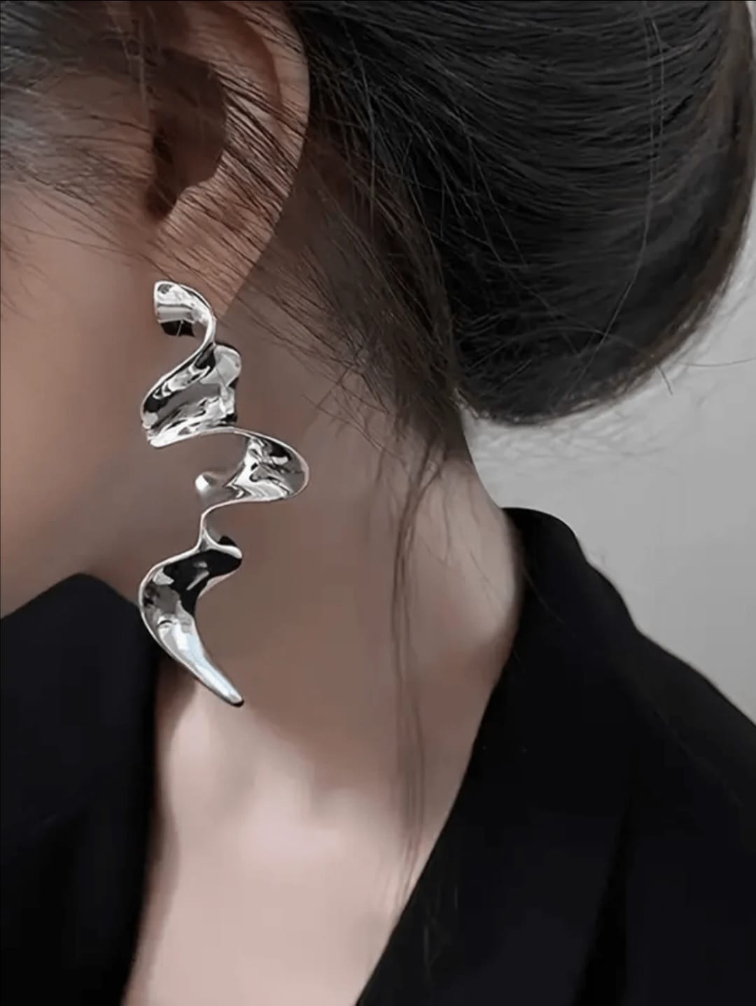 Irregular Silver earrings