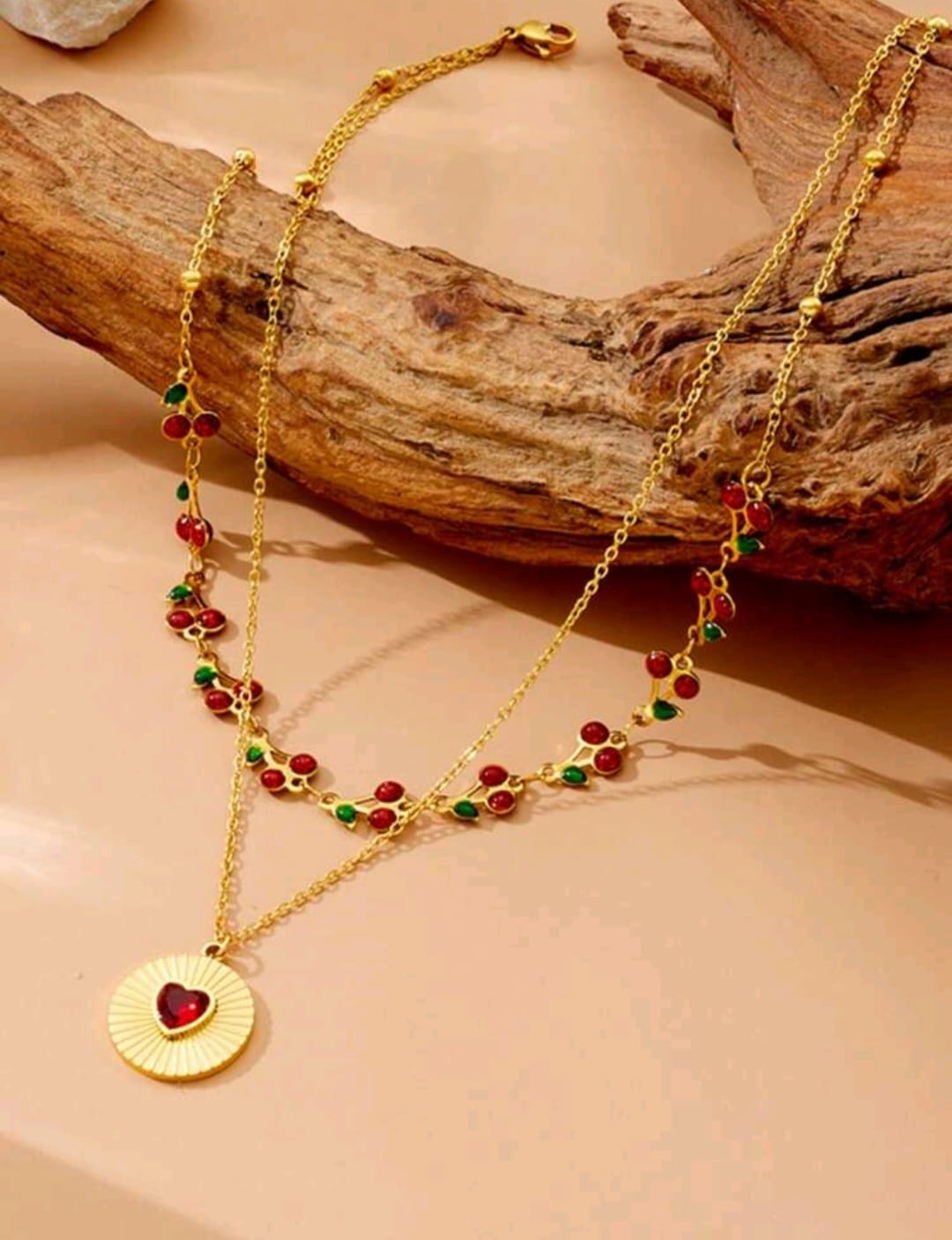 Layered Cherry Necklace