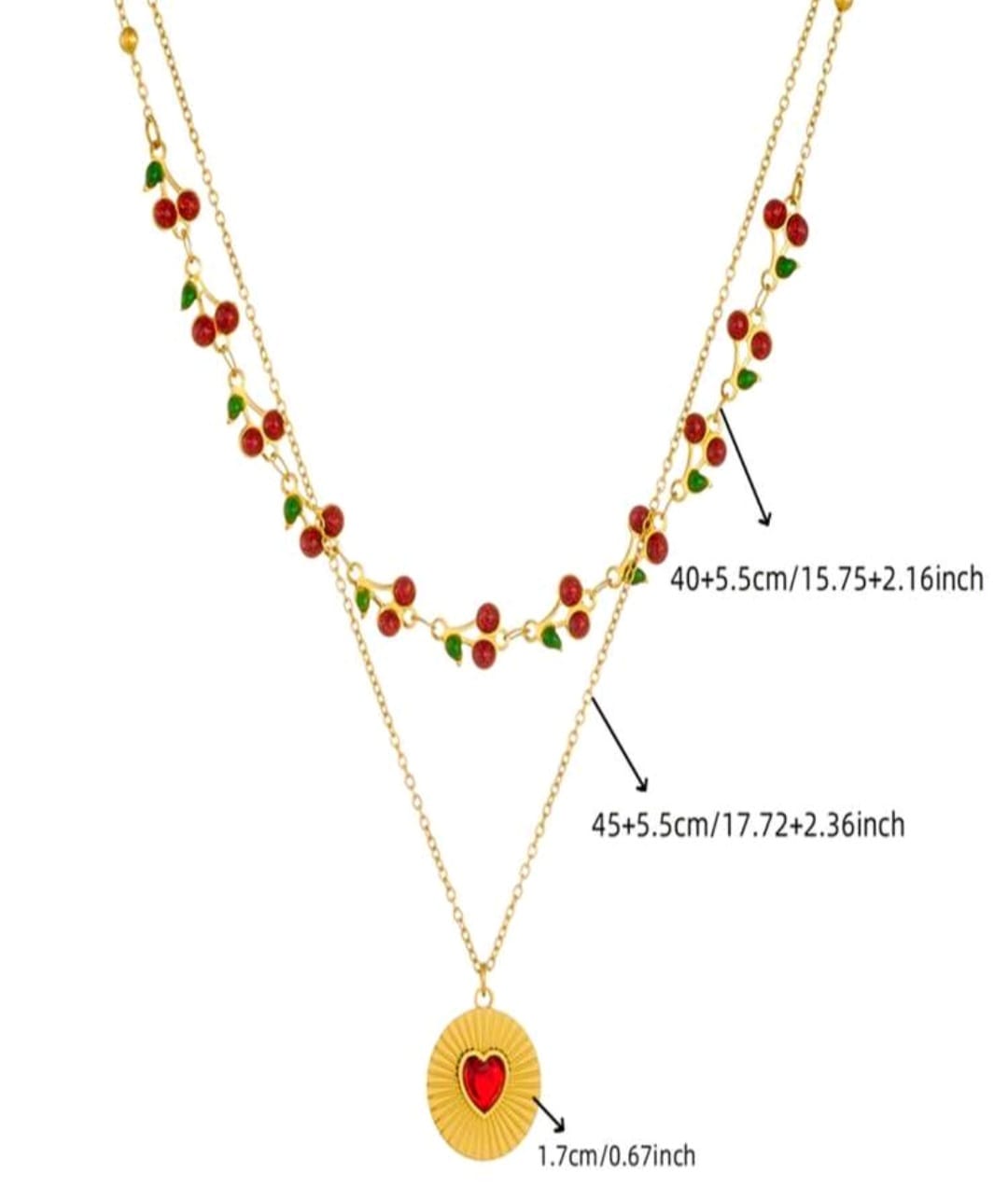 Layered Cherry Necklace