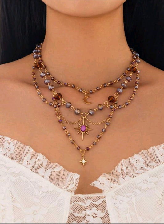 Beaded Layered Necklace