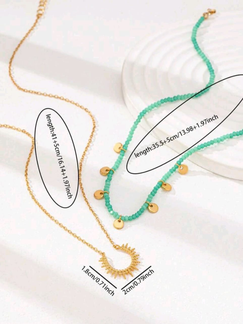 Turquoise beaded necklace