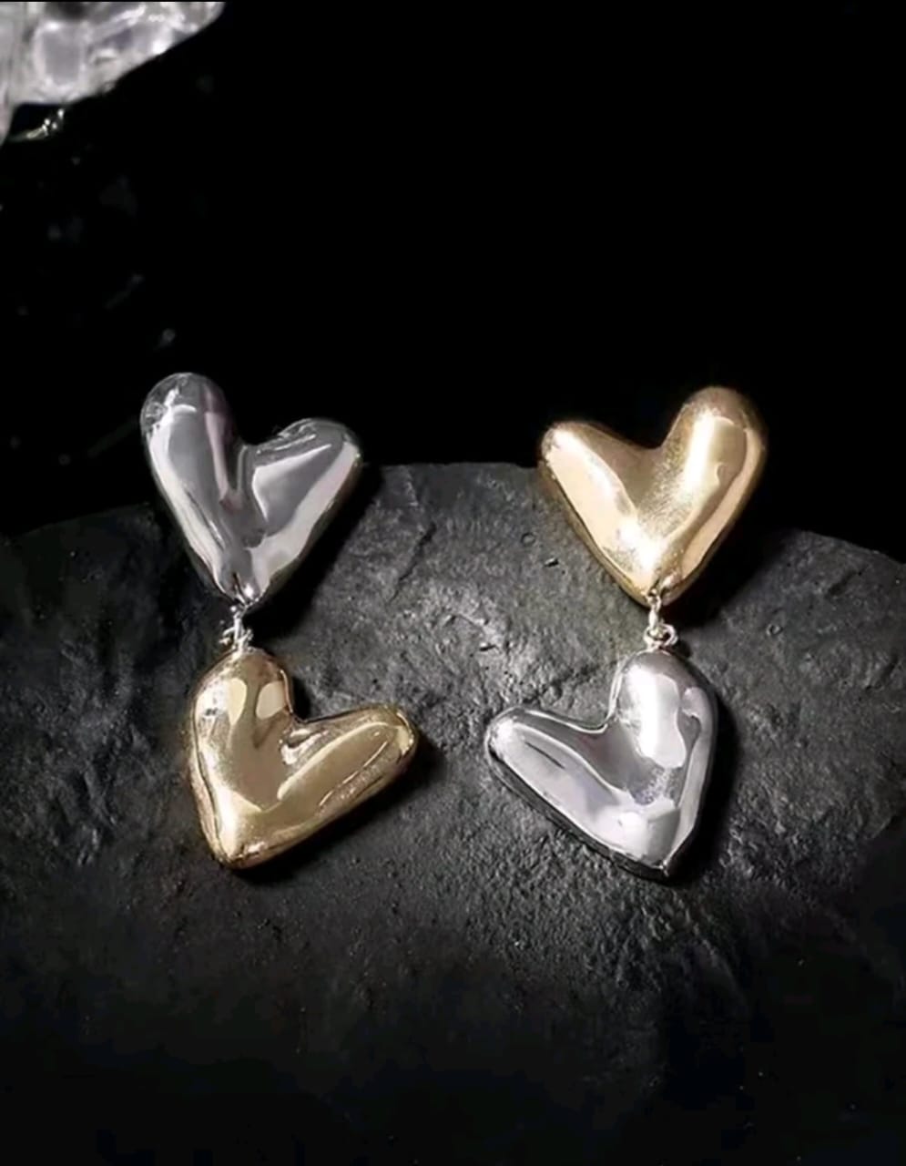 Silver and Golden earrings