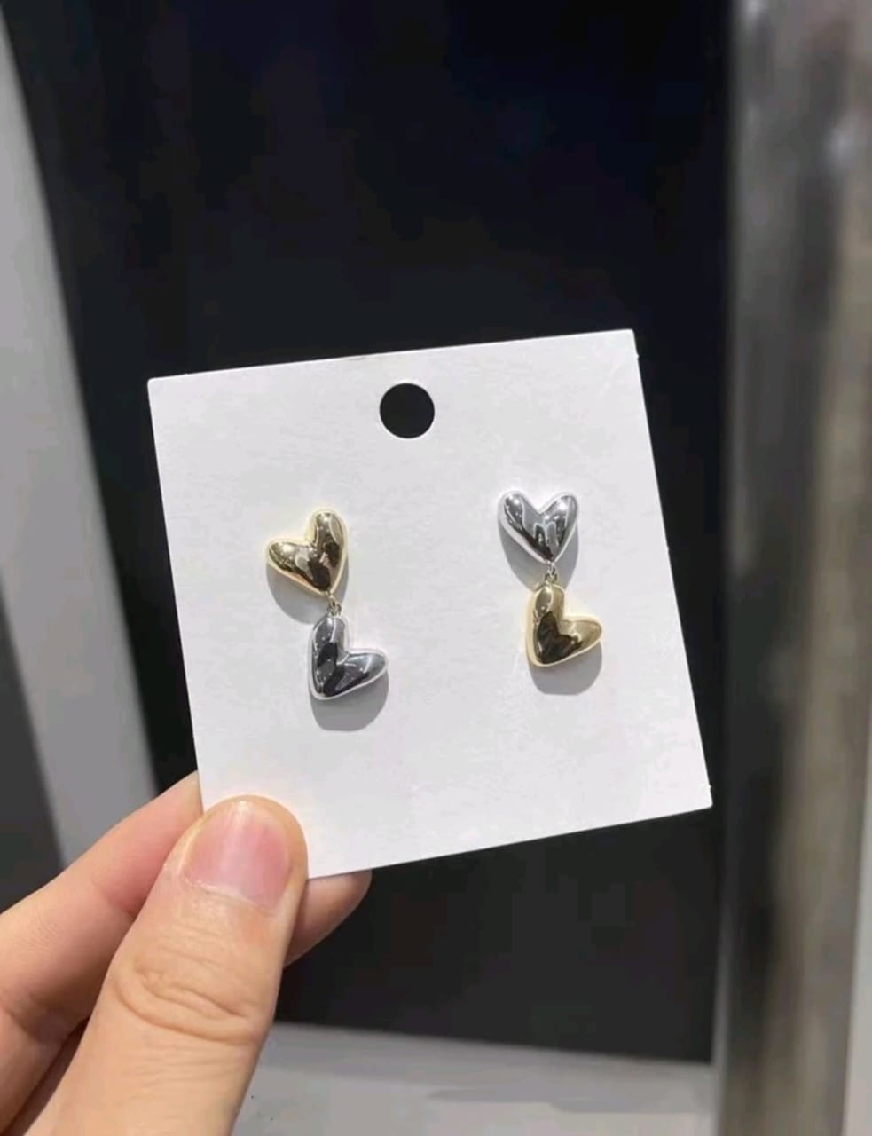 Silver and Golden earrings