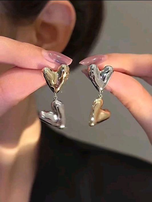 Silver and Golden earrings
